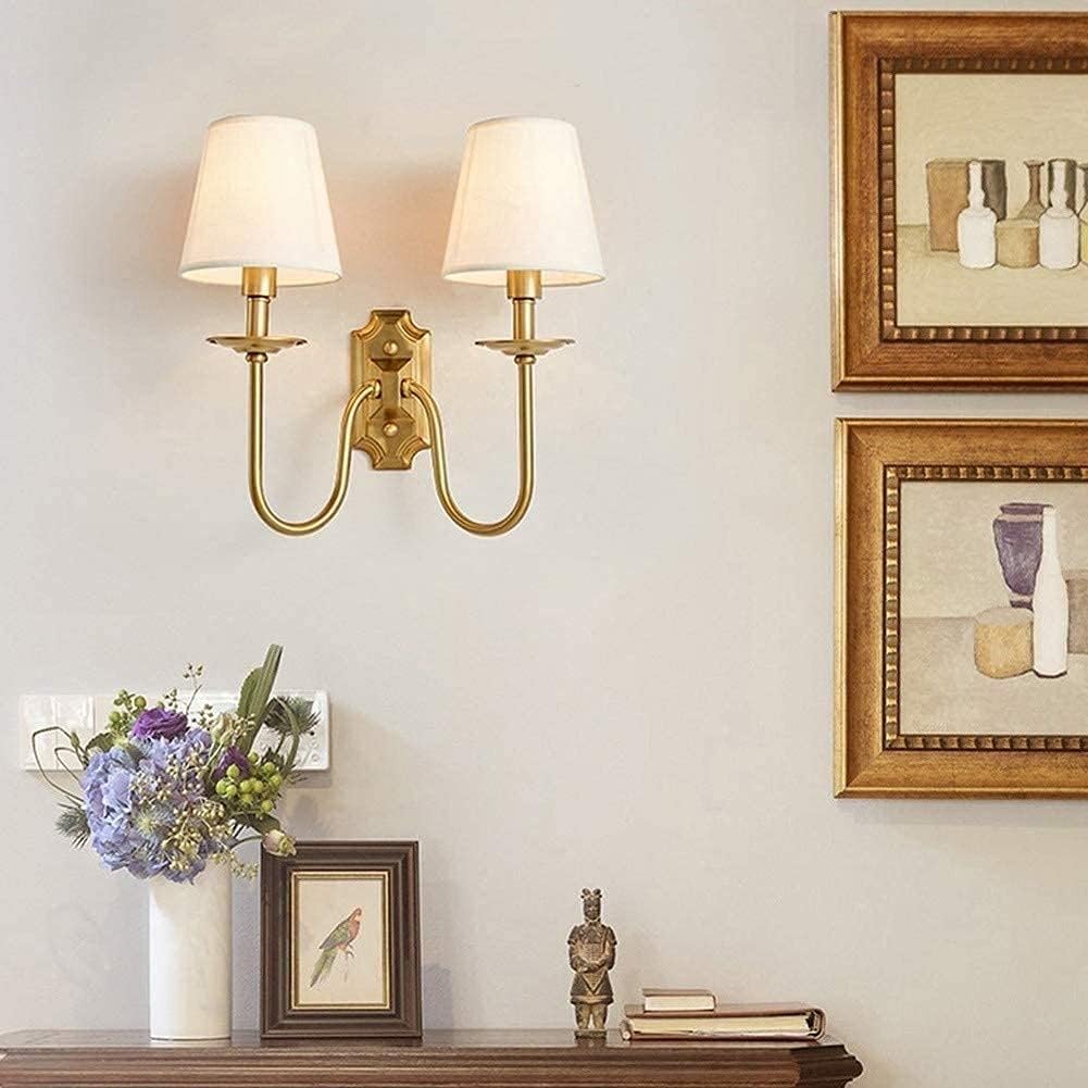 Felix Vintage Double Fabric Shades Wall Lamp