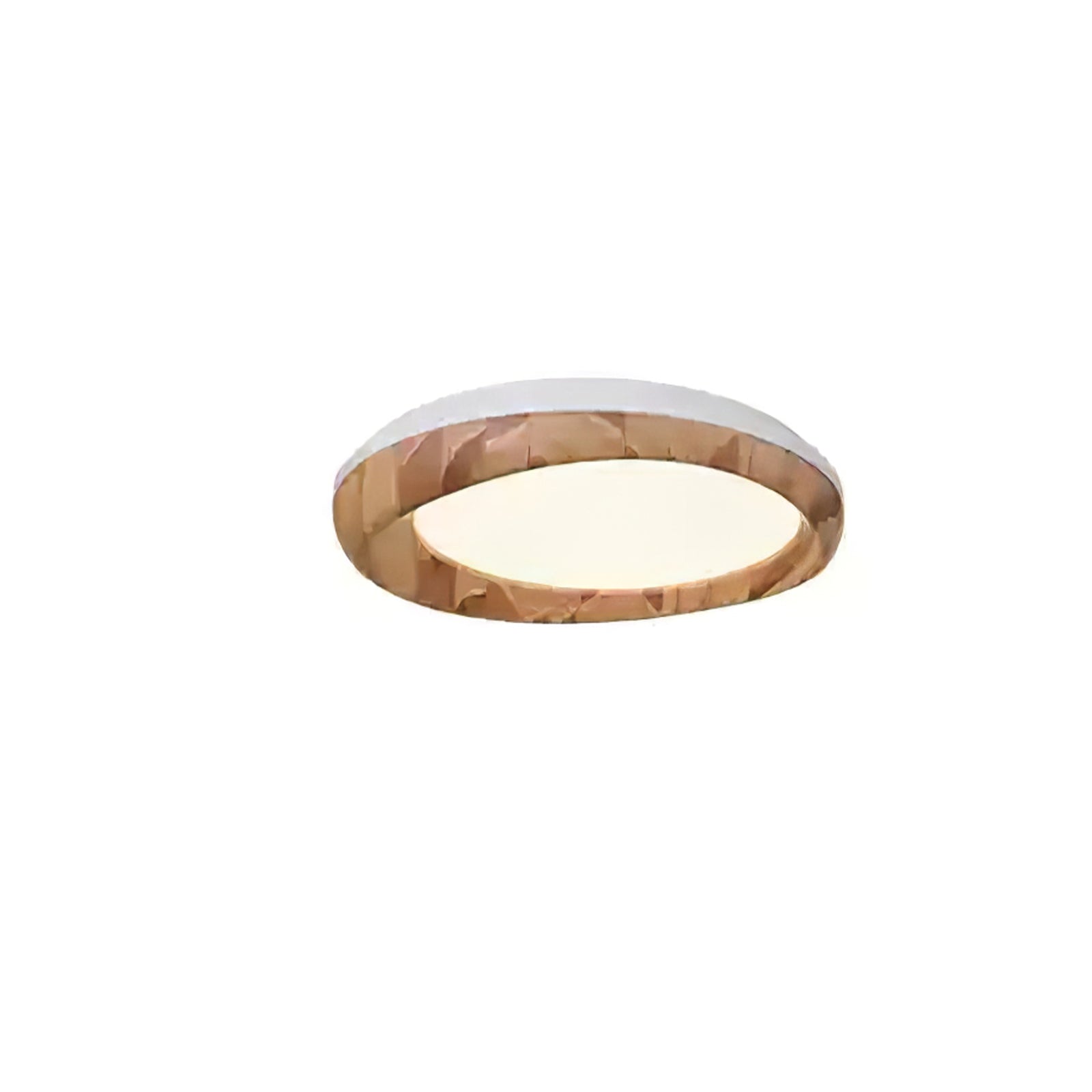 Eurtheara Organic Wood Glass Ceiling Light