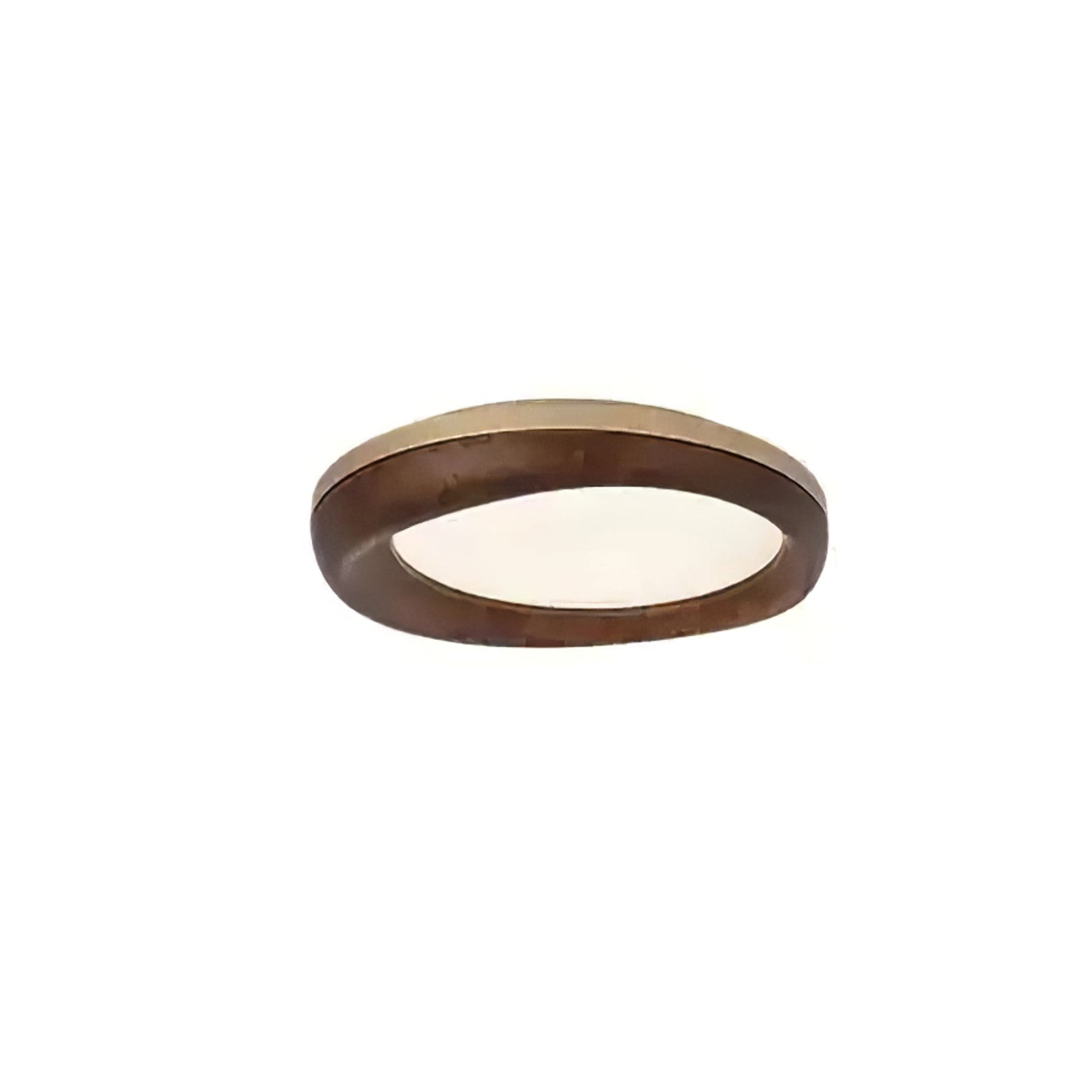 Eurtheara Organic Wood Glass Ceiling Light