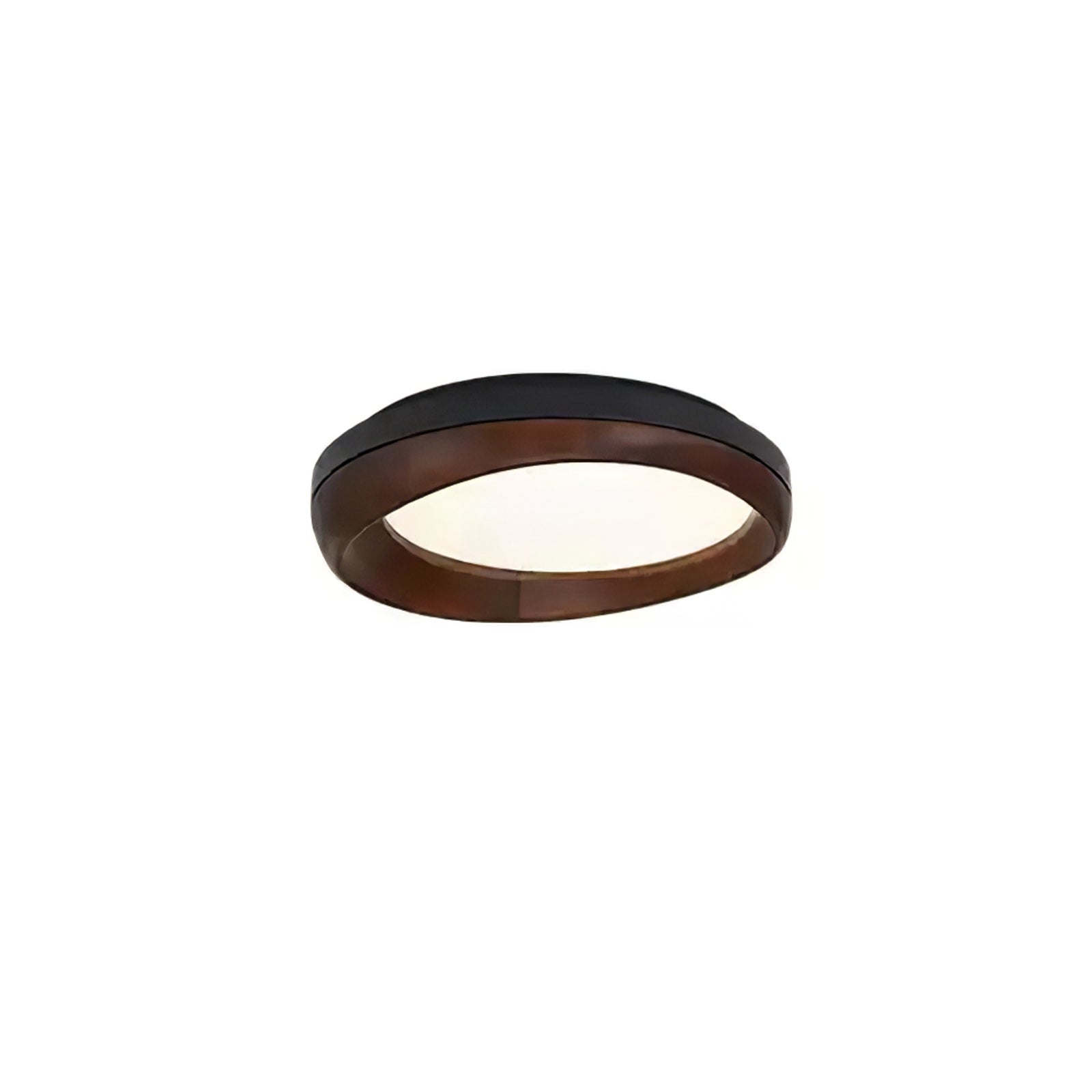 Eurtheara Organic Wood Glass Ceiling Light