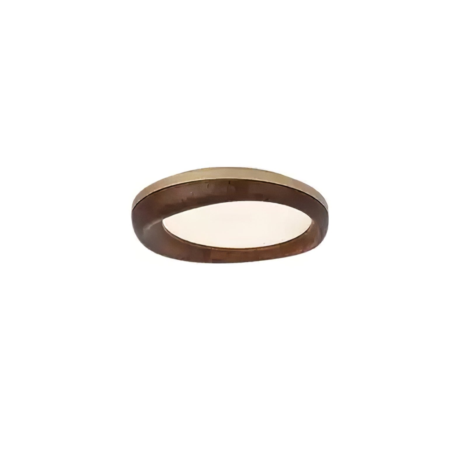 Eurtheara Organic Wood Glass Ceiling Light