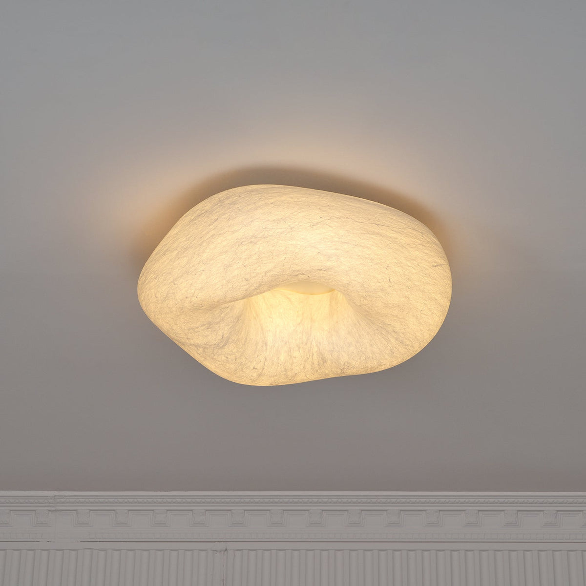 Calerelle Ceiling Lamp Cloud Shape Silk Elegant