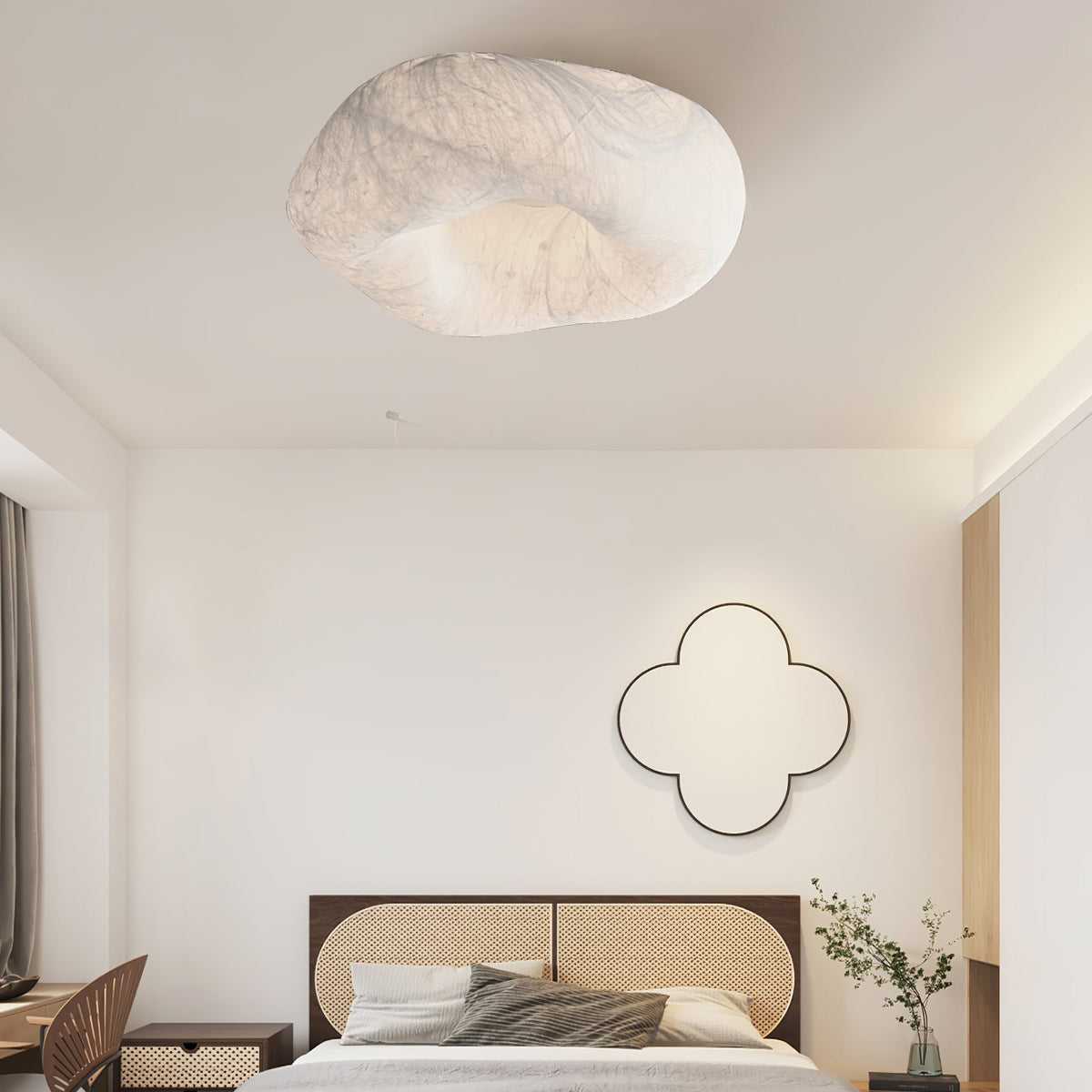 Calerelle Ceiling Lamp Cloud Shape Silk Elegant