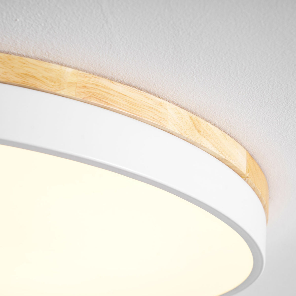 Clairshire Circular Wood Flush Mount Ceiling Light