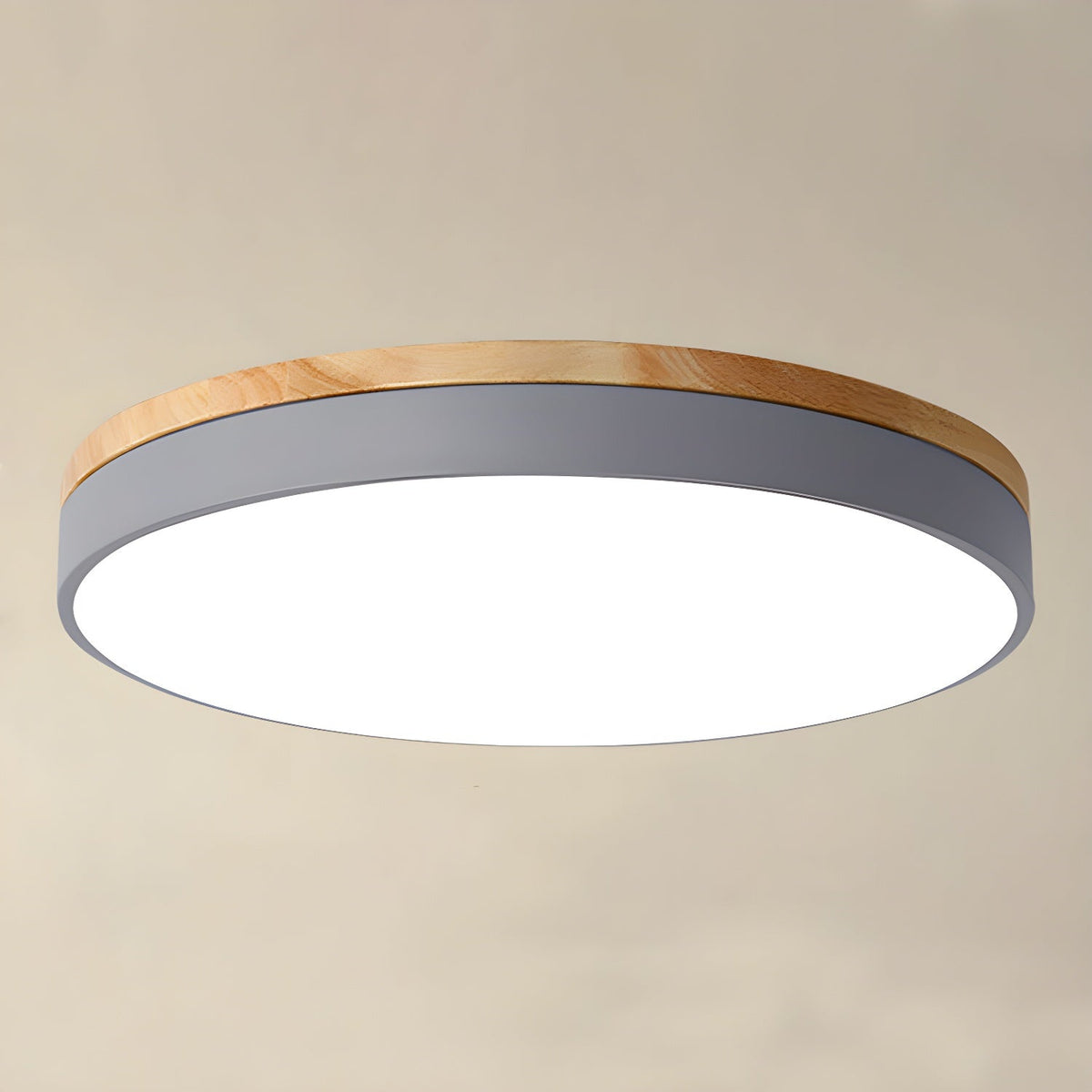 Clairshire Circular Wood Flush Mount Ceiling Light
