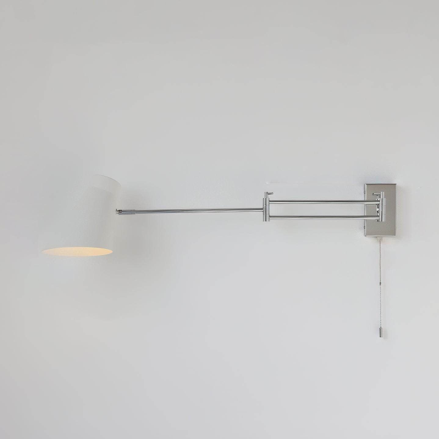 Wall Lamp Swing Arm Chrome Orange Adjustable Industrial - Neutral Decor