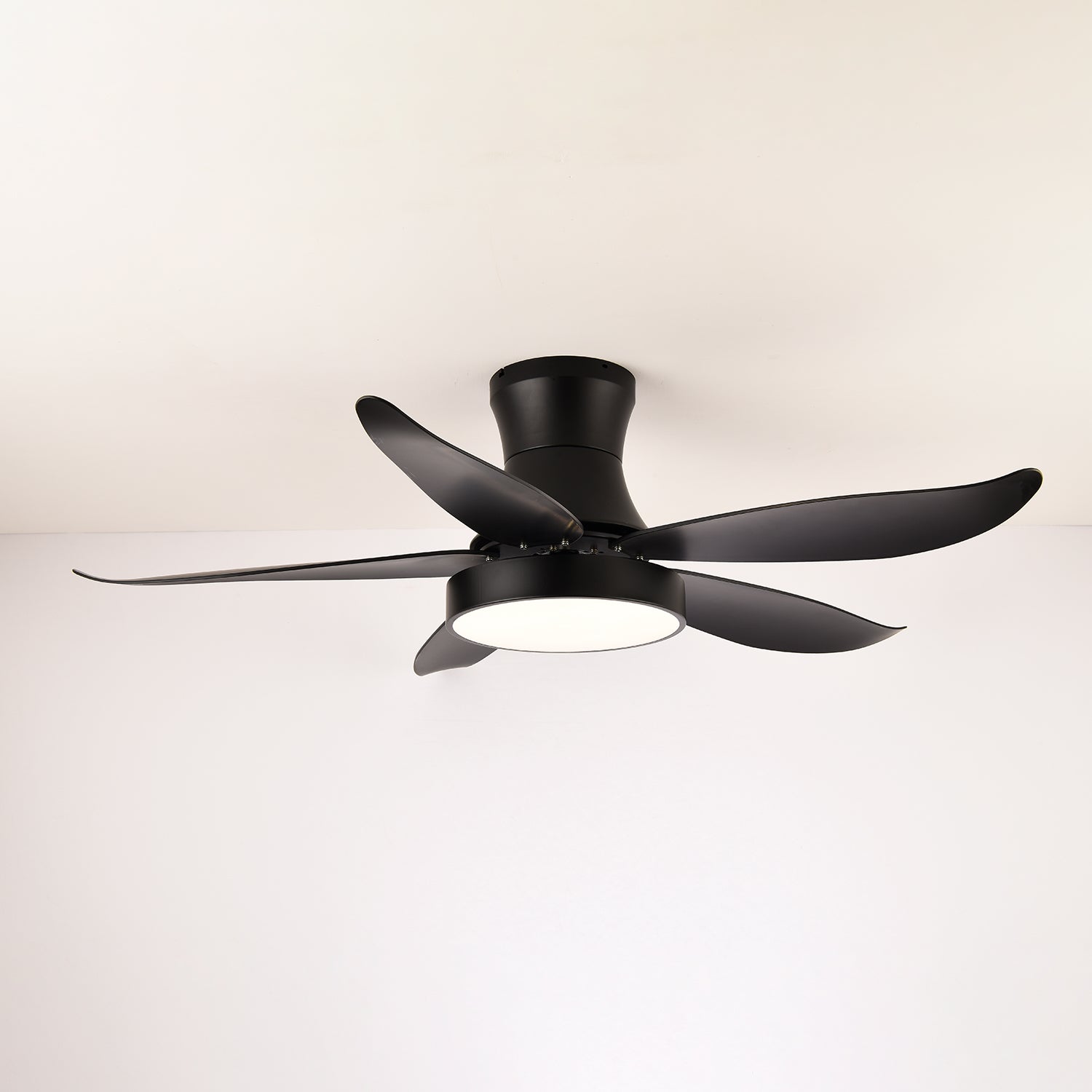 Jada Modern Black Ceiling Fan Light