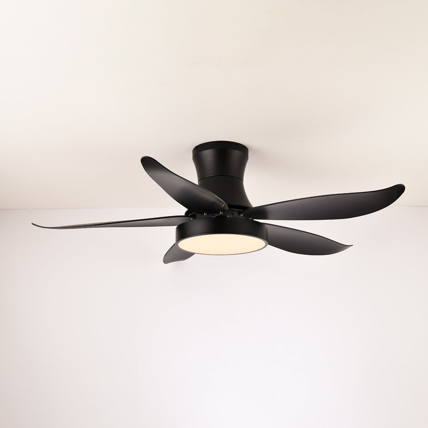 Jada Modern Black Ceiling Fan Light
