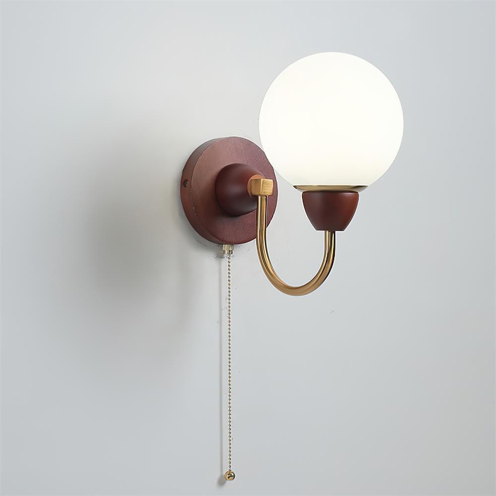 Liora Wooden Wall Lamp - Neutral Decor