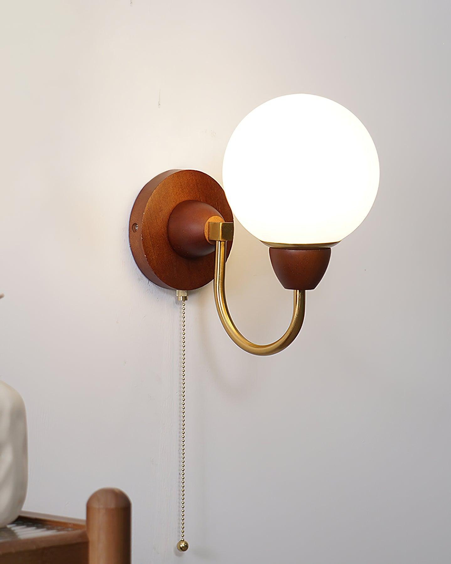 Liora Wooden Wall Lamp - Neutral Decor