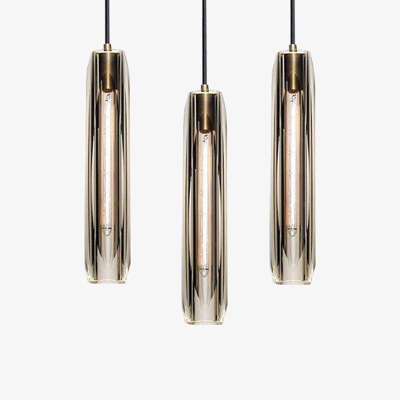 Arisha Brass Designer LED Glass Pendant Lamp - Neutral Decor