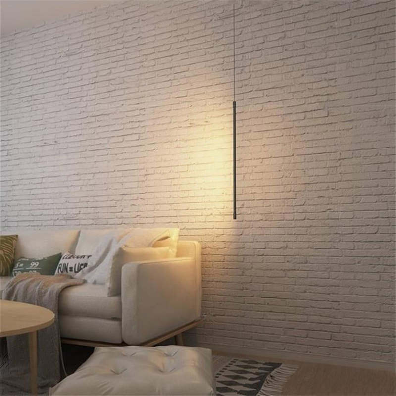 Arisha Minimalist Linear Acrylic Pendant Light - Neutral Decor