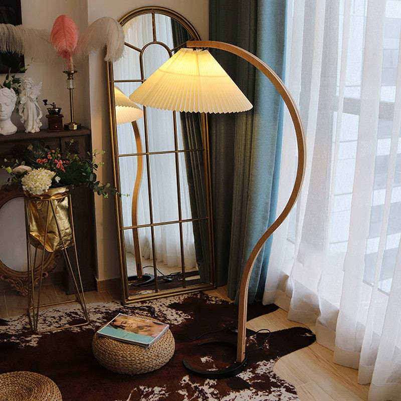 Ritta Floor Lamp Caprani Unique LED Wood Bedroom/Living Room - Neutral Decor