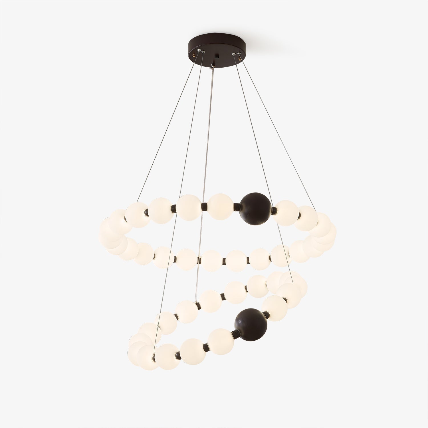 June Bead Ring Chandelier