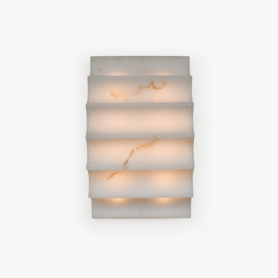 Dolax Tiered Alabaster Wall Lamp