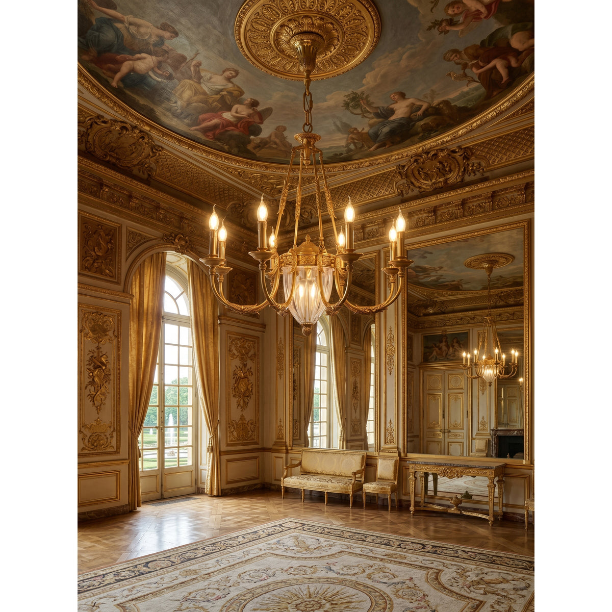 Valerix Brass Chandelier