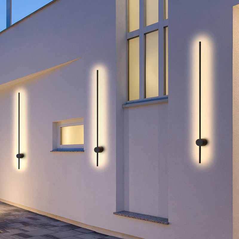Arisha Minimalist Rotatable Linear LED Outdoor Wall Lamp Corridor Garden - Neutral Decor