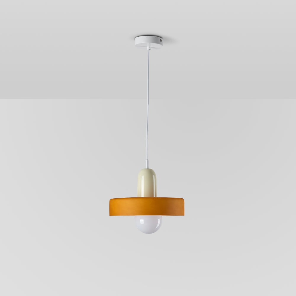 Valentina Vintage LED Glass Pendant Light, Multicolor - Neutral Decor