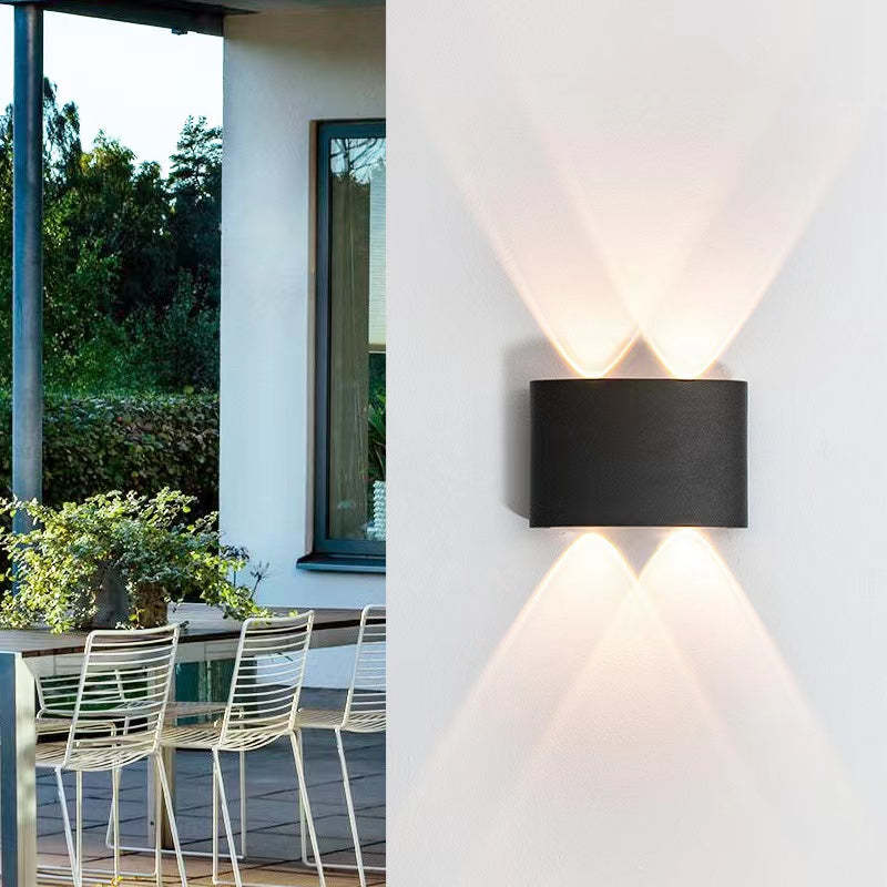 Ray Modern Rectangular Outdoor Wall Lamp Water-Wave - Neutral Decor