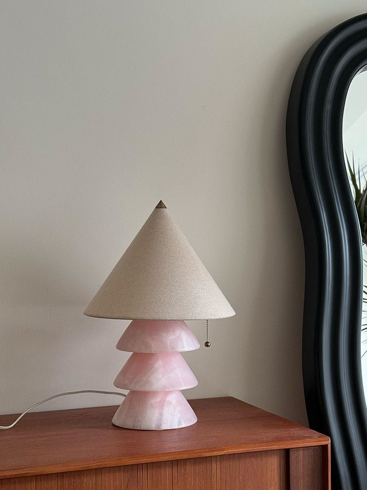 Pyramid Retro Marble Table Lamp