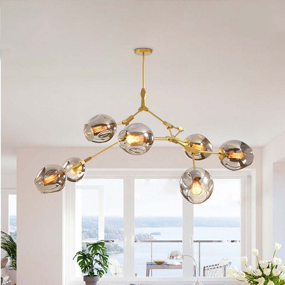 Valentina Nordic Modern Glass Pendant Light Bubble - Neutral Decor
