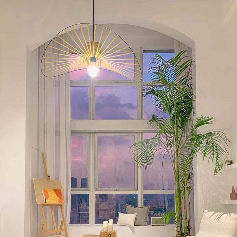 Ritta Modern Flower Fabric Pendant Light - Neutral Decor