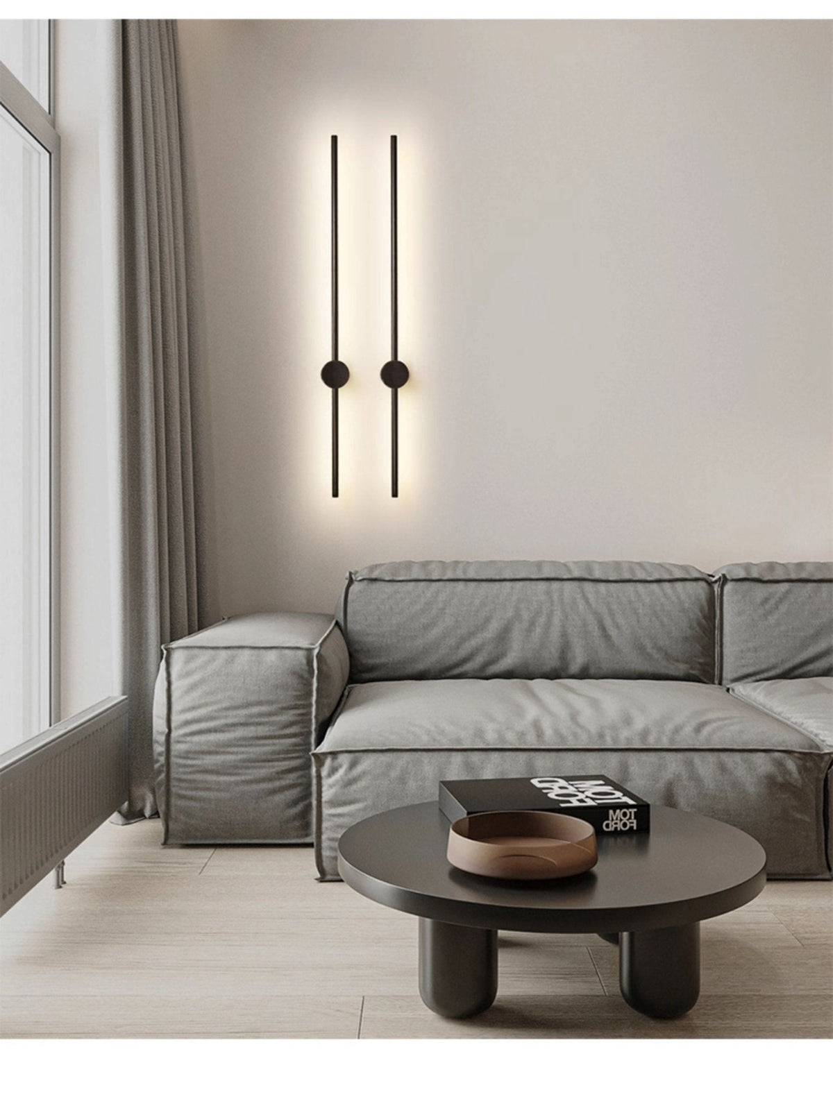 Nestx Brass Rod Minimalism Wall Lamp