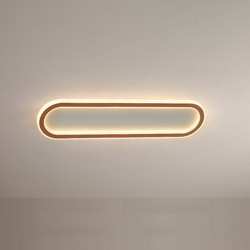 Arisha Minimalist Rectangular Flush Mount Ceiling Light - Neutral Decor
