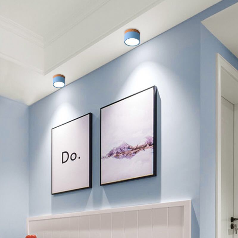 Valentina Modern Cylindrical /Acrylic Flush Mount Ceiling Light Hallway - Neutral Decor