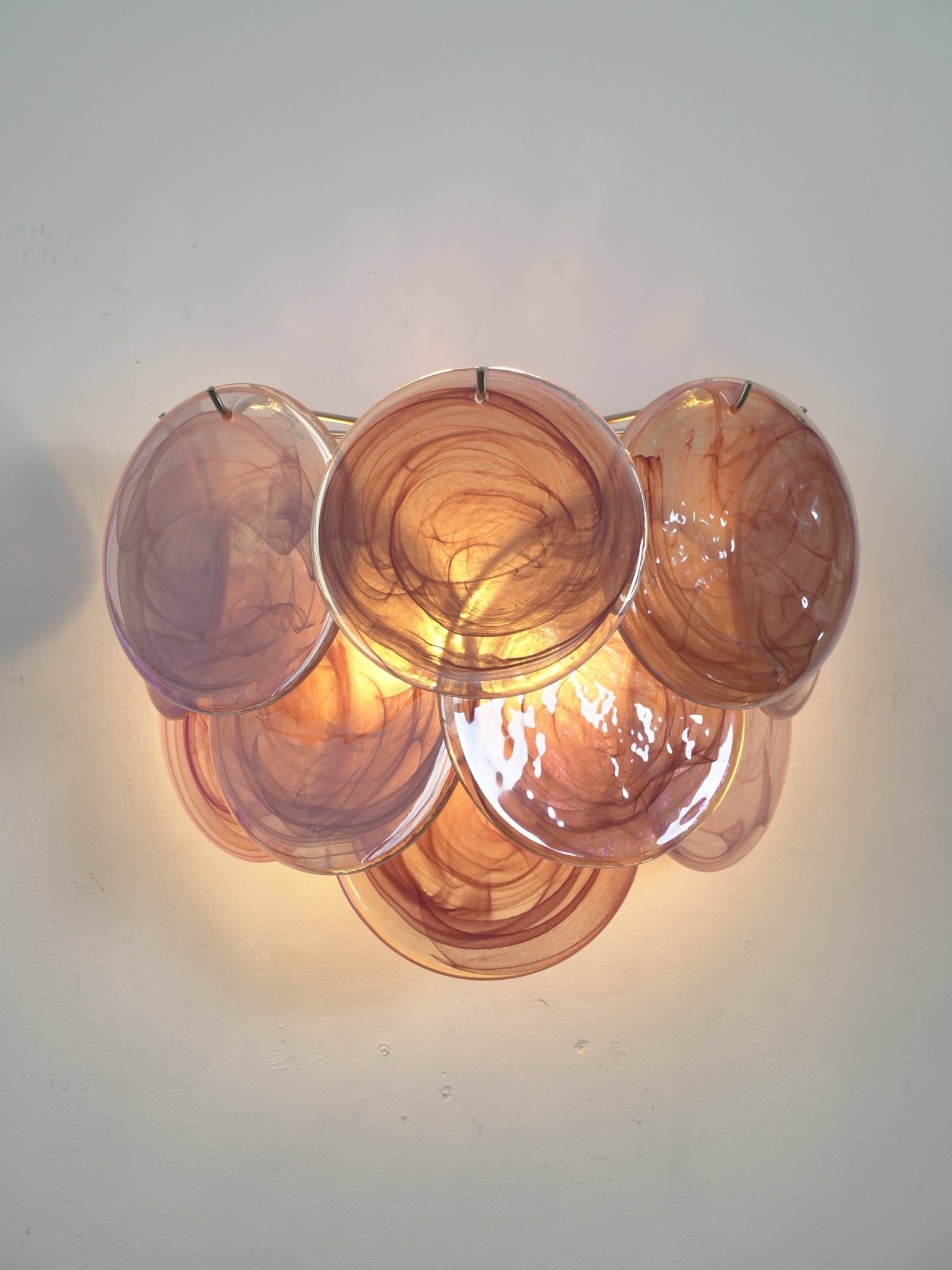 Orlaridge Disc Glass Indoor Wall Light