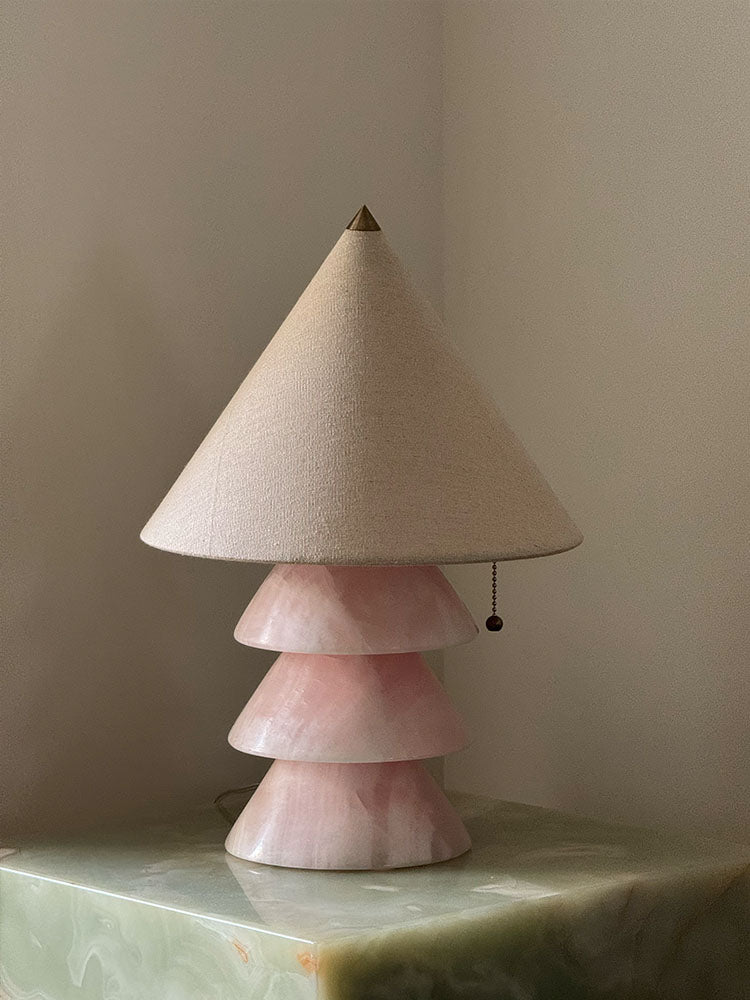 Pyramid Retro Marble Table Lamp