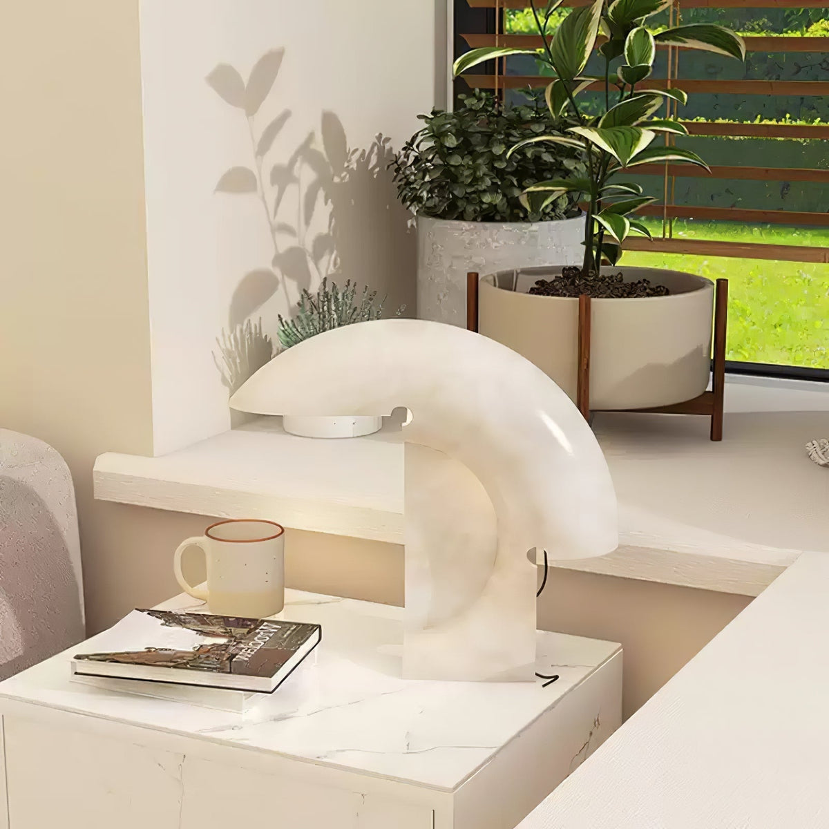 Emmy Modern Marble Table Lamp