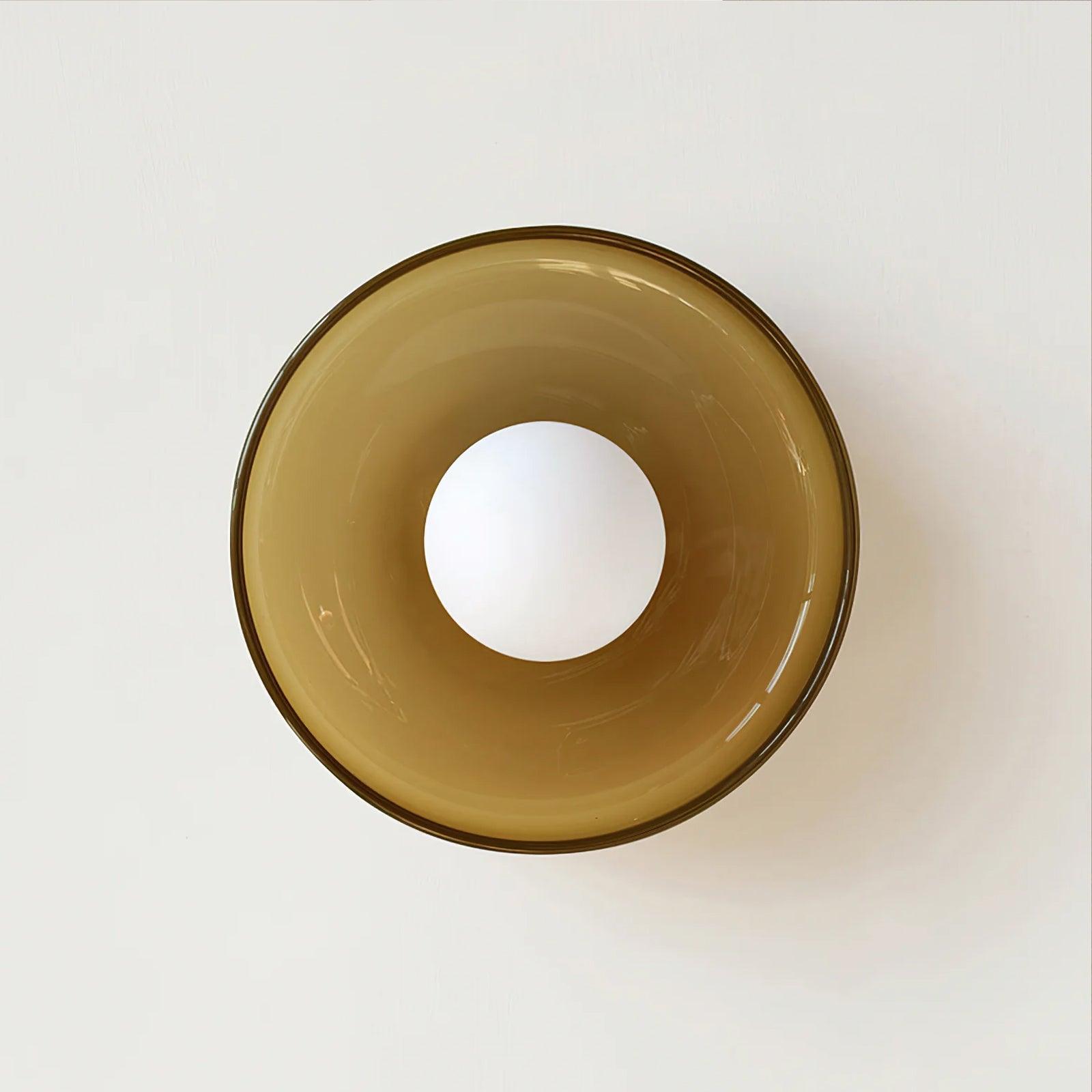 Solara Ceiling Lamp Orange Ring Playful Sculptural - Neutral Decor