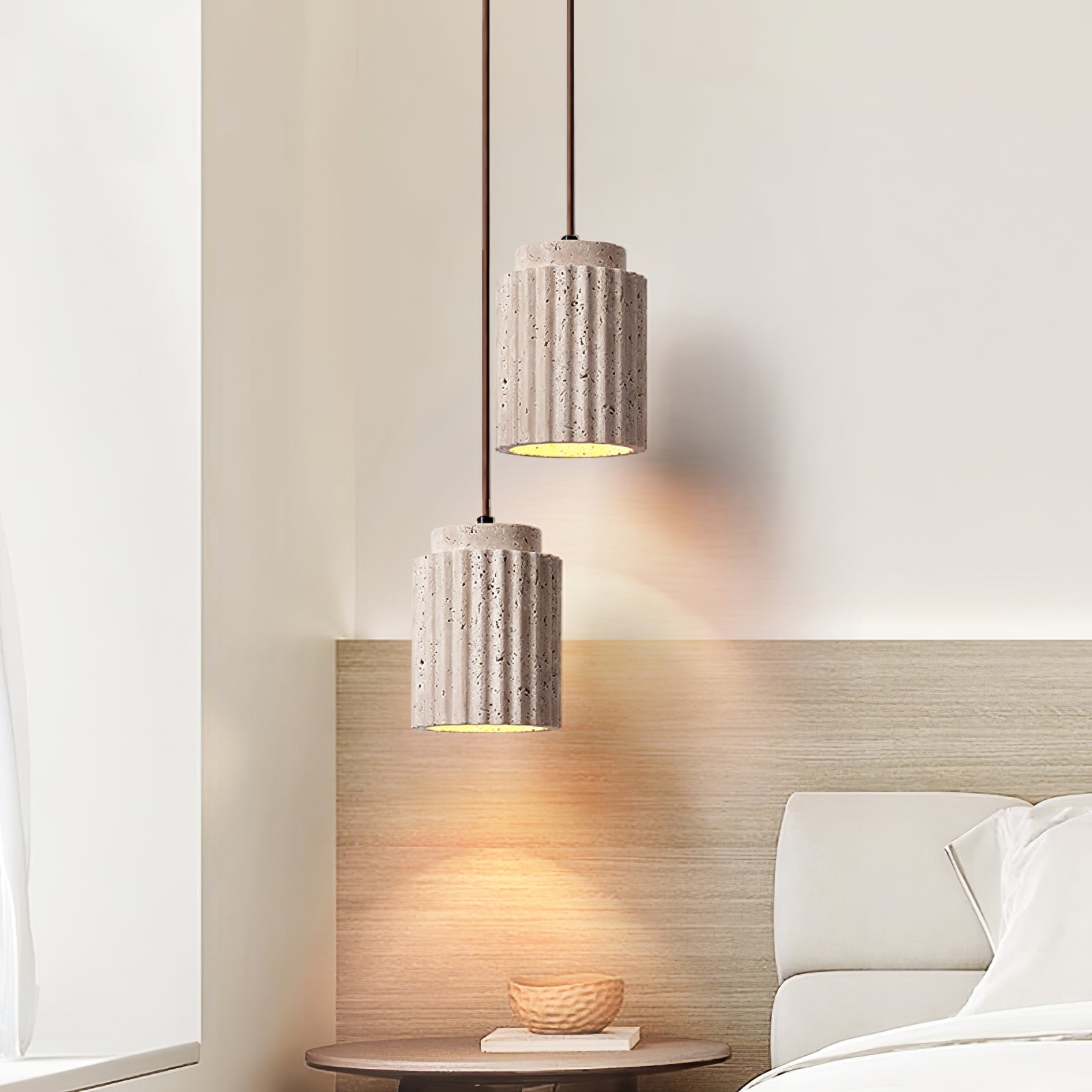 Serinaya Travertine Pendant Light