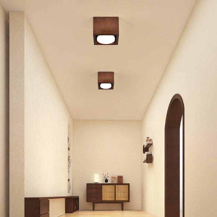 Eliza Minimalist Wood Ceiling Light