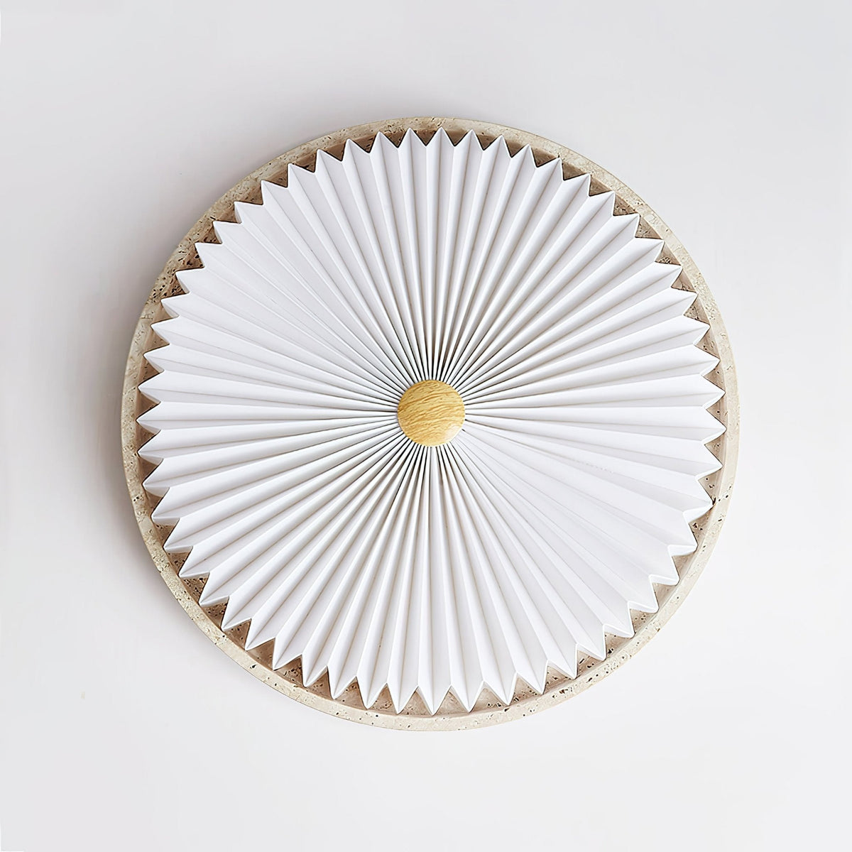 Ciloraris Textured Travertine Ceiling Light