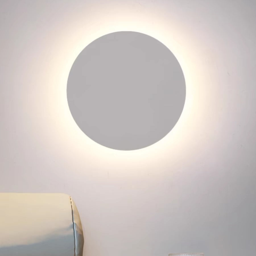 Klyne Minimalist Round/Square Outdoor Wall Lamp LED, Black/White - Neutral Decor