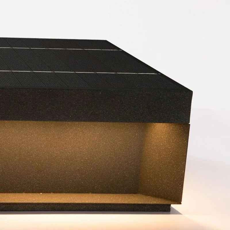 Elow Outdoor Post Lamps Modern Square Solar - Neutral Decor