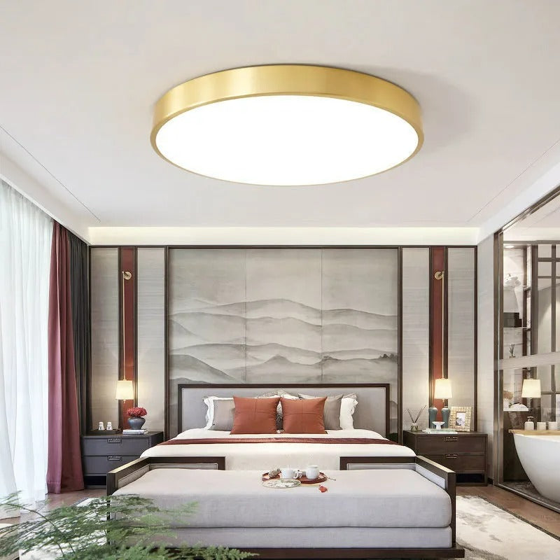 Arisha Nordic LED Round Flush Mount Ceiling Light &Acrylic - Neutral Decor