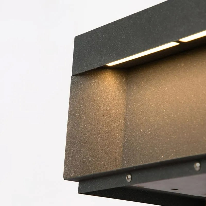 Elow Outdoor Post Lamps Modern Square Solar - Neutral Decor