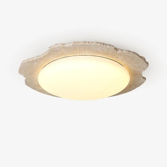 Nimbe Halo Travertine Ceiling Light