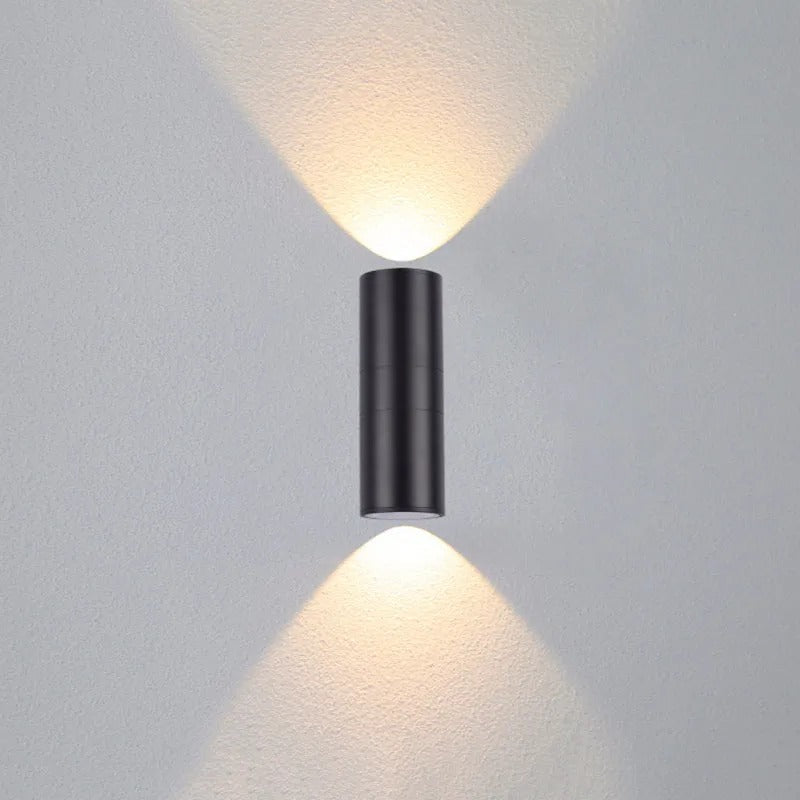 Ray Minimalist Double-headed LED Outdoor Wall Lamp Glass Garden Corridor - Neutral Decor