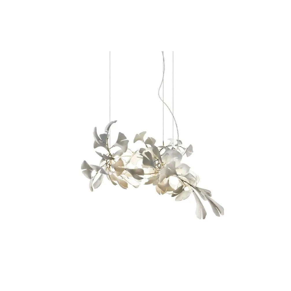 Olivia CeraFall Modern Art Deco Organic Chandelier Ceramics - Neutral Decor