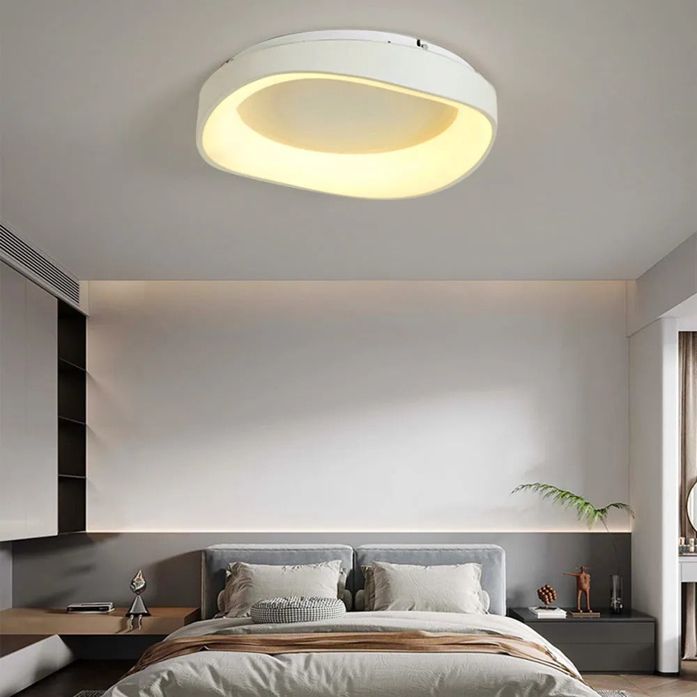 Arisha Modern Wave Flush Mount Ceiling Light Living Room - Neutral Decor