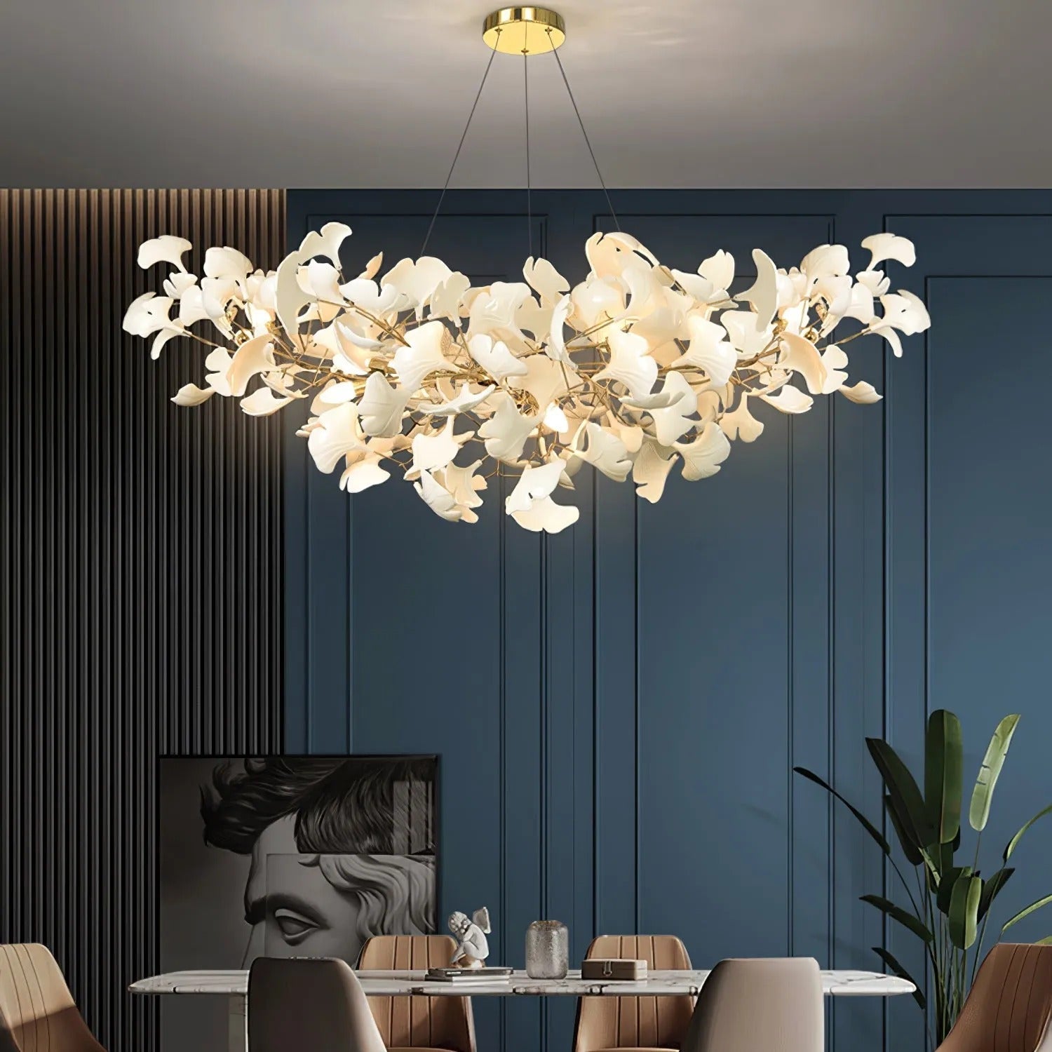 Olivia Luxury Chandelier Ceramics Living Room U Arc Shape
