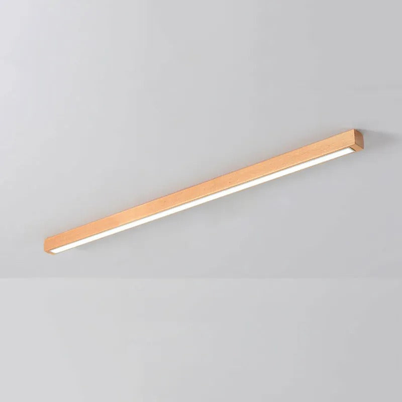 Arisha Linear Ceiling Light, Wood, 23.6"/39.4" - Neutral Decor