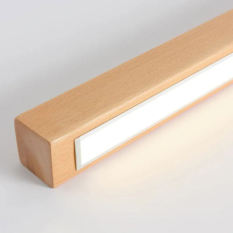 Arisha Linear Ceiling Light, Wood, 23.6"/39.4" - Neutral Decor