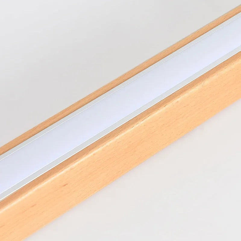 Arisha Linear Ceiling Light, Wood, 23.6"/39.4" - Neutral Decor