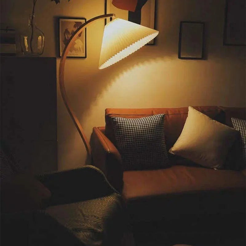 Ritta Floor Lamp Caprani Unique LED Wood Bedroom/Living Room - Neutral Decor