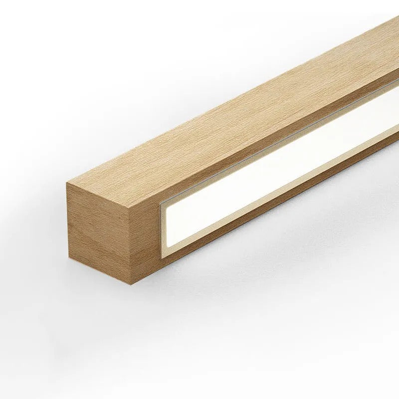 Arisha Linear Ceiling Light, Wood, 23.6"/39.4" - Neutral Decor